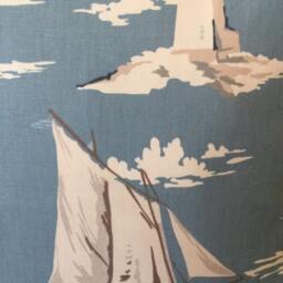 2 X Skipper Nautical Maritime Coastal Yachts Seaside Blue Cushion Covers 16 - thumbnail 3