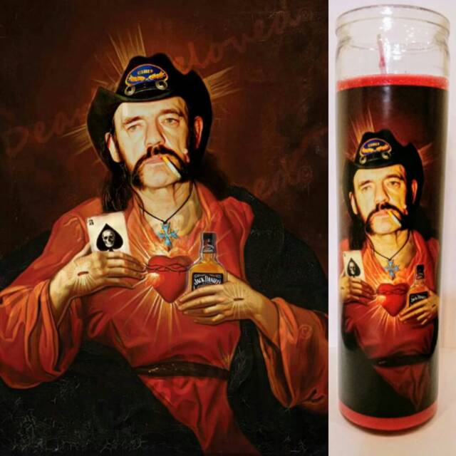 Saint Of Spades, Prayer Candle, Lemmy, Metal - image 1