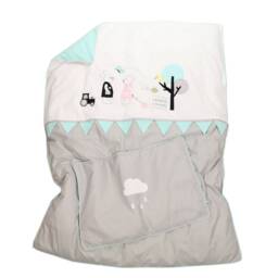 Bunny Friends & Co. Children's Bed Linen 100x135 Personalized With Name - thumbnail 1