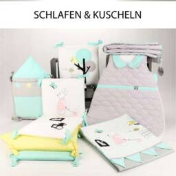 Bunny Friends & Co. Children's Bed Linen 100x135 Personalized With Name - thumbnail 4