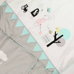 Bunny Friends & Co. Children's Bed Linen 100x135 Personalized With Name - thumbnail 2