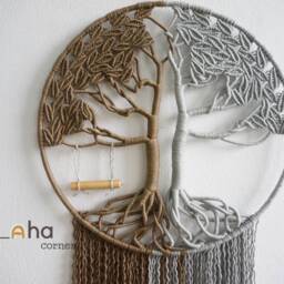 Large Macrame Tree Of Life Wall Hanging Boho Bedroom Decor - thumbnail 3