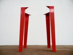 "Colorful Tapered Steel Table Legs - 28"" H Set Of 4 Height 26""-30"
