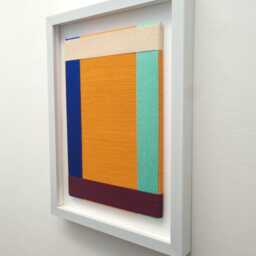 Handcrafted Fiber Wall Art, Geometric Textile Modern Home Decor - thumbnail 3