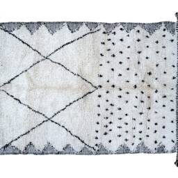Custom Beni Ouarain Rug Handmade Moroccan Wool Carpet - thumbnail 2