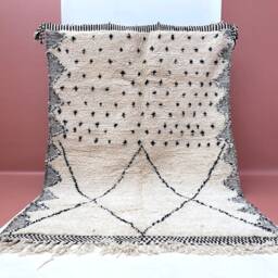 Custom Beni Ouarain Rug Handmade Moroccan Wool Carpet - thumbnail 4