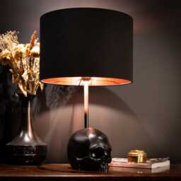 The Edison Skull Lamp - Decor By Blackened Teeth Gothic Home Handmade Artisans - thumbnail 4