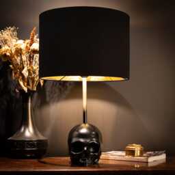 The Edison Skull Lamp - Decor By Blackened Teeth Gothic Home Handmade Artisans - thumbnail 3