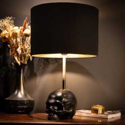 The Edison Skull Lamp - Decor By Blackened Teeth Gothic Home Handmade Artisans - thumbnail 2