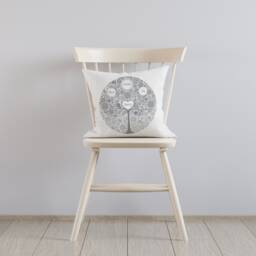 Personalised Circle Family Tree Linen Cushion, Gift For Grandparents, Mothers, Grandmother, Names Christmas Gift - thumbnail 3