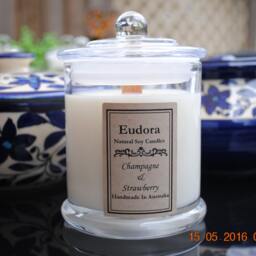 Eudora Scented Soy Wood Wick Candles - thumbnail 3
