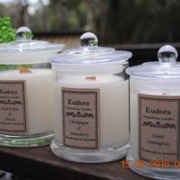 Eudora Scented Soy Wood Wick Candles - thumbnail 2