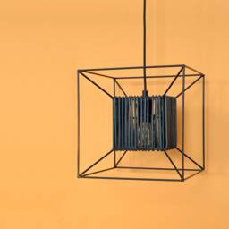 Pendant Lamp - 4 Colors/Stade Scandinavian Style Light Powder Coated Steel & Leather Ceiling - thumbnail 2