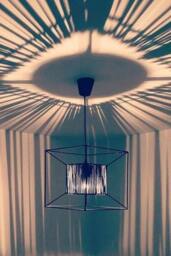 Pendant Lamp - 4 Colors/Stade Scandinavian Style Light Powder Coated Steel & Leather Ceiling - thumbnail 3