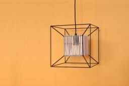 Pendant Lamp - 4 Colors/Stade Scandinavian Style Light Powder Coated Steel & Leather Ceiling