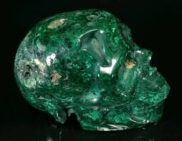 Malachite Skull - thumbnail 1