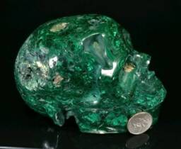 Malachite Skull - thumbnail 2