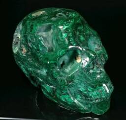 Malachite Skull - thumbnail 3