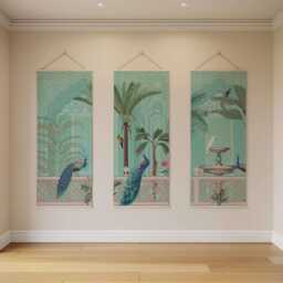 Mughal Tapestry - Wall Hanging Unique Art - thumbnail 3