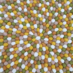 Handmade Wool Felt Ball Rug Nursery Decor, 20-250 cm - thumbnail 4