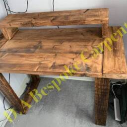 Rustic Reclaimed Wooden Desk - thumbnail 2