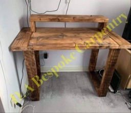 Rustic Reclaimed Wooden Desk - thumbnail 1