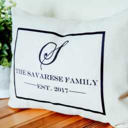 2nd Anniversary, Cotton Anniversary Gift, Mothers Day, Christmas Gift Idea, Couples Monogram, Personalized - thumbnail 2