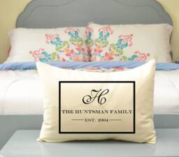 2nd Anniversary, Cotton Anniversary Gift, Mothers Day, Christmas Gift Idea, Couples Monogram, Personalized - thumbnail 1