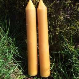 Beeswax Taper Candle Pair - 6 Inch Bees Wax Tapered Candles, Holiday Candle, Farmhouse Style Candle, Dripless, Dinner Party - thumbnail 4