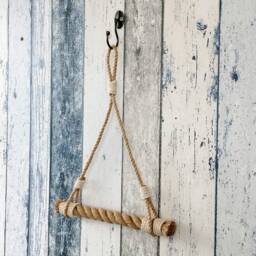 Jute Rope Toilet Paper Holder Nautical Bathroom Decor - thumbnail 3