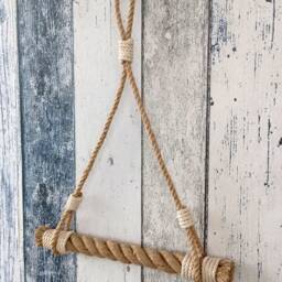 Jute Rope Toilet Paper Holder Nautical Bathroom Decor - thumbnail 4