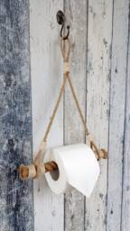 Jute Rope Toilet Paper Holder Nautical Bathroom Decor