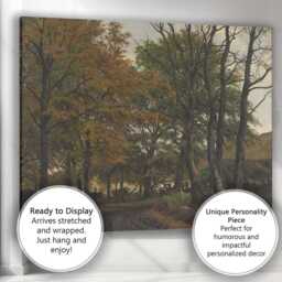 Rustic Woodland Farmyard Country Landscape Canvas Wall Art Print Decor Picture Ready To Hang - thumbnail 3