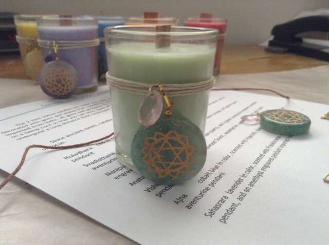 Heart Chakra Meditation Candle - image 1