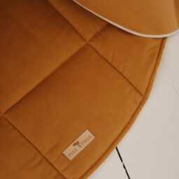 "Round Cotton Mat ""Ochre" - thumbnail 4