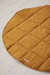"Round Cotton Mat ""Ochre"