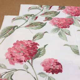Handmade Laura Ashley Hydrangea Cushion Cranberry Floral Pillow - thumbnail 2
