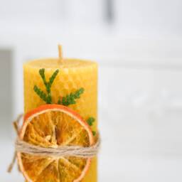 Beeswax Candles, Set Of 3 Pillar Candles, Gifts, Gifts, Boxing, Soap Vegetarian, Jewelry Epoxy, Scented Free Shipping - thumbnail 4