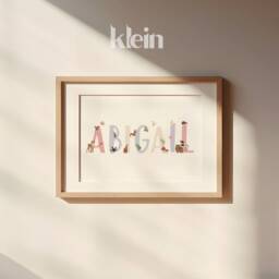 Personalized Woodland Animal Name Print, Custom Baby Girl Decor - Digital File - thumbnail 3
