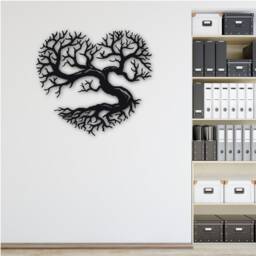 3D Tree Of Life Wall Art Heart-Shaped Acrylic Decor With Fixings - thumbnail 2