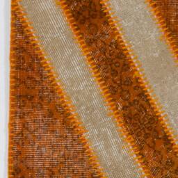 Union Jack Rug Orange British Flag Patchwork, Vintage Turkish Rug - thumbnail 4