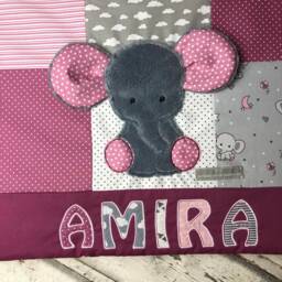 Baby Blanket/Crawling Blanket Patchwork Elephant Krd3072 - thumbnail 2