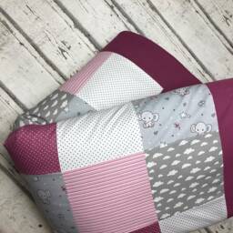 Baby Blanket/Crawling Blanket Patchwork Elephant Krd3072 - thumbnail 4