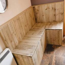 Corner Storage Bench L-Shaped Banquette Seating - thumbnail 2