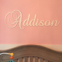 Nursery Letters - Decorative Wall Girls Nursery, Nursery Decor, Letters, Glittered Letters - thumbnail 3
