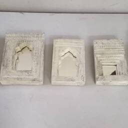 Wooden Vintage Temple Mirror Frame - Set Of Five - thumbnail 2