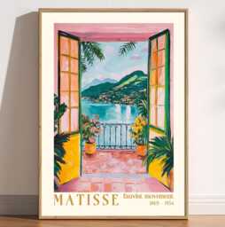 Henri Matisse Exhibition Print Fauvism Mediterranean Wall Art - thumbnail 1