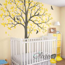 Large Family Tree Wall Decal Huge Wall Decal Mural Stickers Nursery Art Tattoo Nature Decals Decor - Nt048 - thumbnail 1