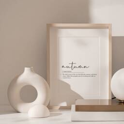 Autumn Definition Print - Printed Onto 250Gsm Matte Finish Premium Card - Decor, Autumn Prints, Quotes, Accessories - thumbnail 2