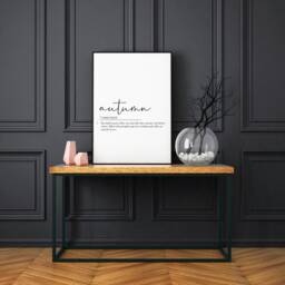 Autumn Definition Print - Printed Onto 250Gsm Matte Finish Premium Card - Decor, Autumn Prints, Quotes, Accessories - thumbnail 3